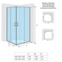 Фото душевой уголок excellent kaac.1802.900 90x90 стекло прозрачное/хром