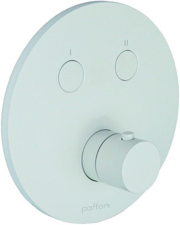 Фото встраиваемый смеситель для ванны и душа paffoni compact box cpm018bo, белый матовый