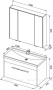 Фото комплект мебели aquanet августа 100 белый (раковина нота new)