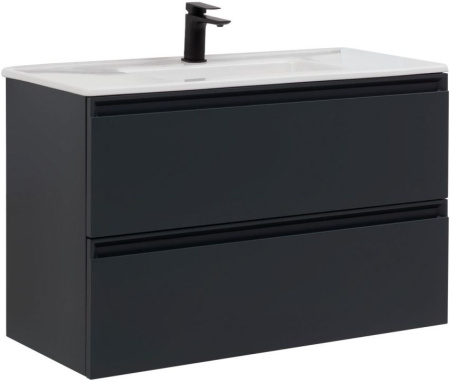 Фото тумба под раковину allen brau eclipse 100 1.e1003.am антрацит матовый