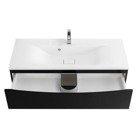 Фото тумба подвесная belbagno marino 110 см, nero lucido 