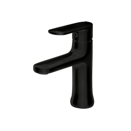 Фото смеситель для умывальника bravat opal, черный