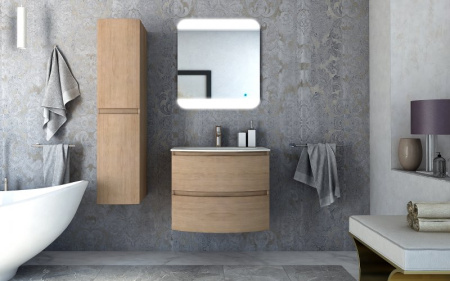 Фото тумба подвесная vague cezares 54834 rovere tabacco