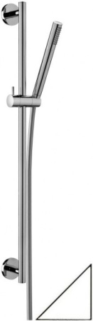 Фото душевой гарнитур paffoni life zsal135bo, белый матовый