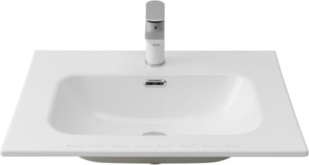 Фото раковина для тумбы aquanet flat 60 см, белая