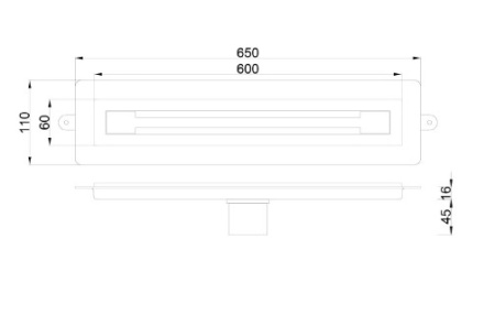 Фото душевой трап boheme trendy 60 см 983-60-cr, хром