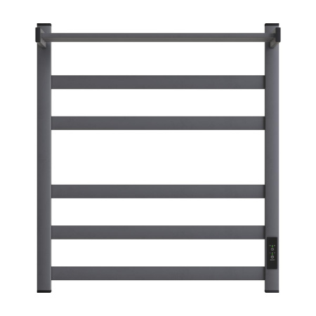 Фото полотенцесушитель электрический point меркурий pn83856pgr п5 500x600 с полкой, диммер справа, графит