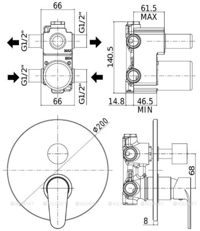 Фото набор смесителей paffoni green 5 в 1 (сет 9)