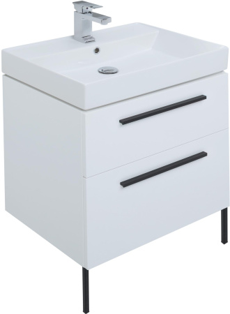 Фото комплект мебели aquanet nova 60 белый (2 ящика)