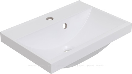 Фото раковина для тумбы aquanet нота 50, белая