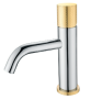 Фото смеситель для раковины boheme stick 121-crg.2, хром/золото