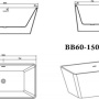 Фото акриловая ванна belbagno bb60-1500-750