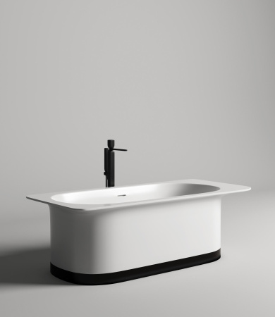 Фото ванна salini s-stone ninfea 102721mrf 180*82 см, матовая покраска ral полностью