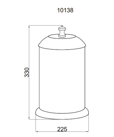 Фото ведро boheme vogue 10188, хром