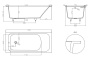Фото ванна salini s-stone orlanda 102022mrf 180*80 см, матовая покраска по ral полностью