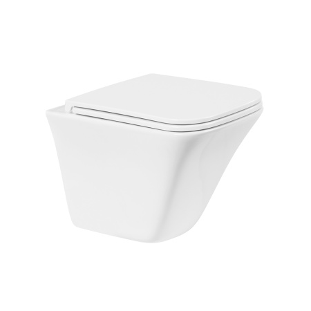 Фото унитаз подвесной безободковый belbagno marmi bb052chr, белый