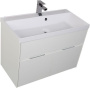 Фото тумба подвесная с раковиной aquanet латина 90 белый