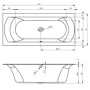 Фото акриловая ванна riho linares bt44 170x75
