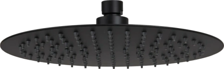 Фото верхний душ с шарнирным соединением 40 см remer 357ufm40nox, черный матовый