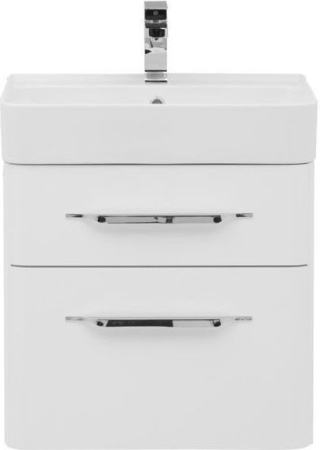 Фото тумба подвесная с раковиной aquanet виченца 60 белый