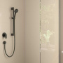 Фото смеситель hansgrohe vernis blend 71649670 для душа встраиваемый черный матовый