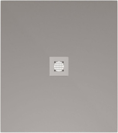 Фото поддон литьевой камень allen brau priority 8.31001-pgm 90*80 см, платина