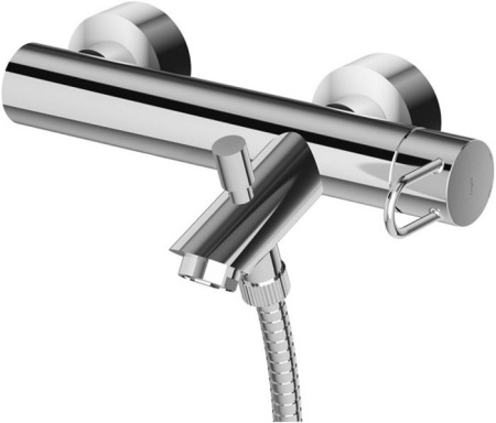 Фото смеситель для ванны и душа paffoni joker jk022cr, хром