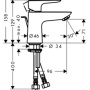 Фото смеситель hansgrohe talis  e 71700000 для раковины