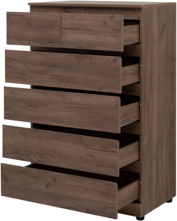 Фото комод aquanet сканди 80*48 см, дуб крафт (6 ящиков)