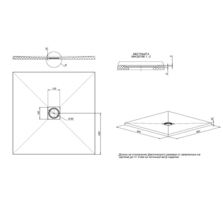 Фото поддон литьевой камень allen brau priority 8.31002-bgm 90*90 см, синий матовый
