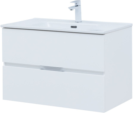 Фото комплект мебели aquanet алвита new 80 2 ящика, белый матовый