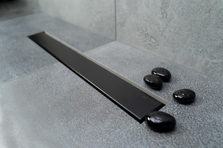 Фото душевой трап pestan frameless line 450 мм, черный