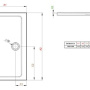 Фото душевой поддон radaway doros d sdrd1210-01 100x120