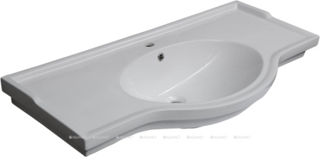 Фото раковина для тумбы shenxin луис 110 см, белая