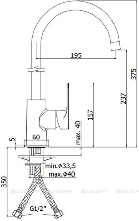 Фото смеситель для кухни paffoni sly sy181cr, хром