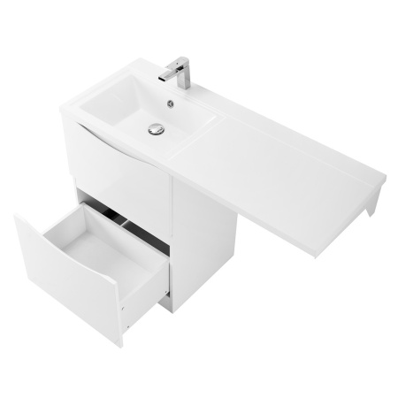 Фото тумба напольная belbagno lavanderia-58/120-l bianco lucido