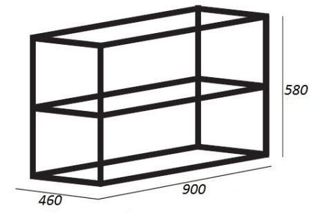 Фото консоль под раковину cezares cadro-90/46/58-2c-so-met-st