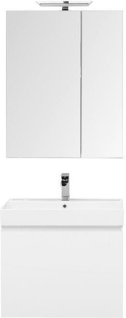 Фото комплект мебели aquanet йорк 70 белый