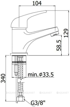 Фото смеситель для раковины paffoni apollo apm071cr, хром