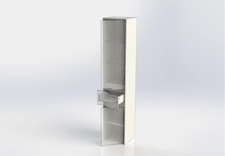 Фото пенал подвесной aquanet модена 35 белый