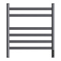 Фото полотенцесушитель электрический point селена pn16856gr п6 500x600, диммер справа, графит премиум