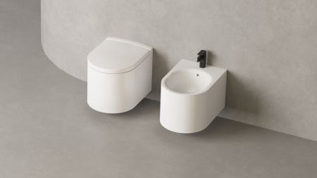 Фото сиденье для унитаза salini gemelli 260221mrf, матовое покраска по ral полностью