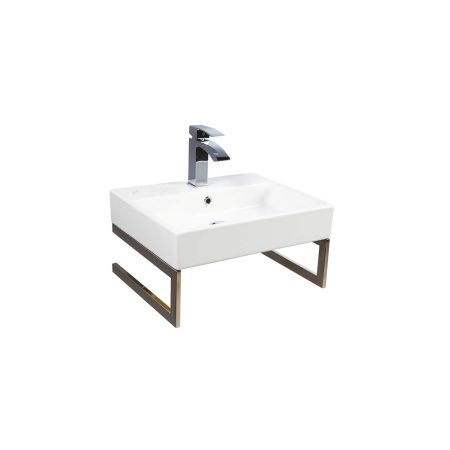 Фото раковина с консолью creavit next 50*40 см nx242-h.00000, белая