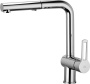 Фото смеситель для кухни paffoni ringo rin285cr с выдвижной лейкой, хром