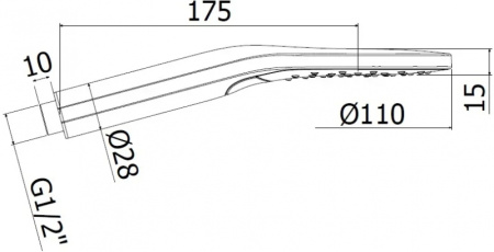 Фото ручной душ paffoni sofia zdoc122cr, хром