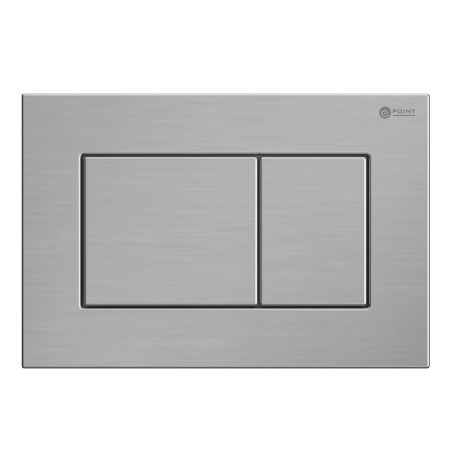 Фото клавиша смыва для инсталляции point ника, нержавеющая сталь, сталь брашированная, pn44081sb