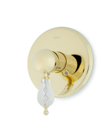 Фото смеситель для душа встраиваемый boheme crystal 285-crst, золото