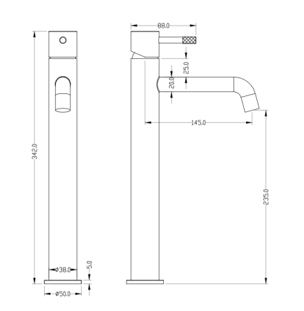 Фото смеситель для раковины высокий boheme uno 462-wcr, белый матовый/хром