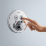 Фото смеситель с термостатом grohe grohtherm smartcontrol 29157ls0 для душа встраиваемый белый