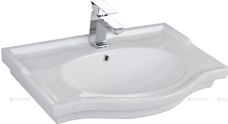 Фото раковина для тумбы shenxin луис 80 см, белая